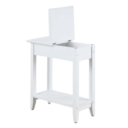 American Heritage Flip Top End Table with Shelf