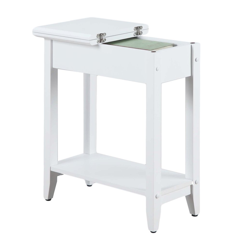American Heritage Flip Top End Table with Shelf