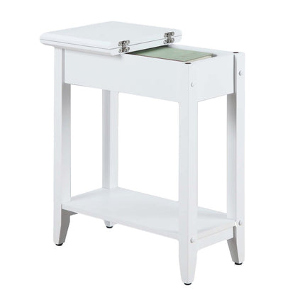 American Heritage Flip Top End Table with Shelf