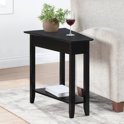 American Heritage Wedge End Table with Shelf