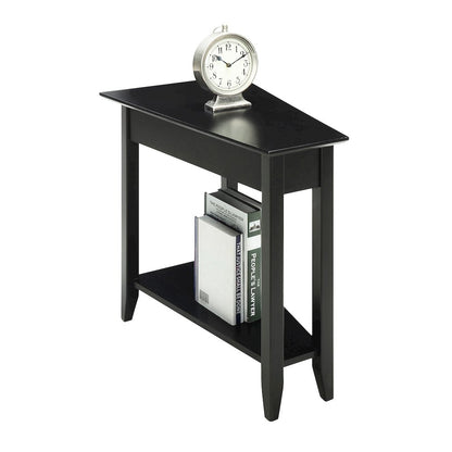 American Heritage Wedge End Table with Shelf