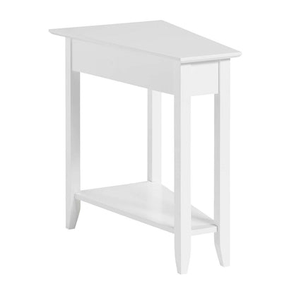American Heritage Wedge End Table with Shelf