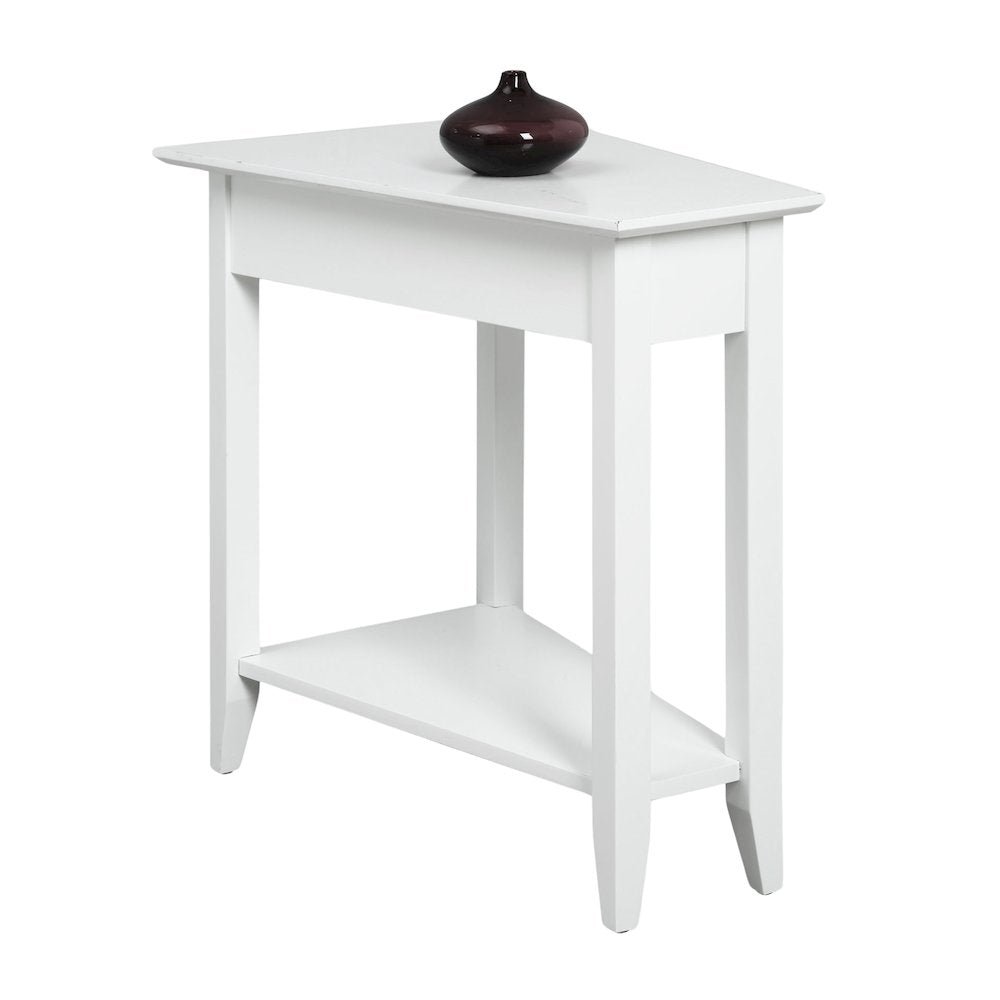 American Heritage Wedge End Table with Shelf