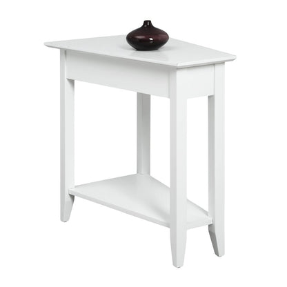 American Heritage Wedge End Table with Shelf