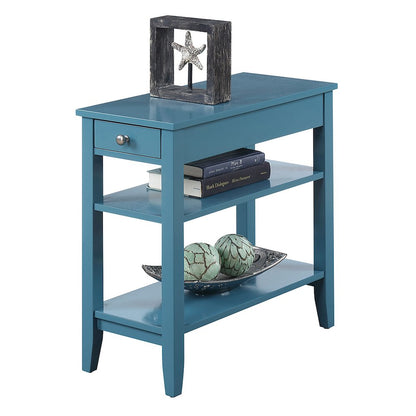 American Heritage 1 Drawer Chairside End Table with Shelves