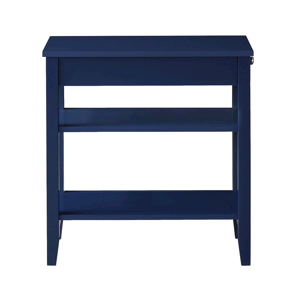 American Heritage 1 Drawer Chairside End Table with Shelves
