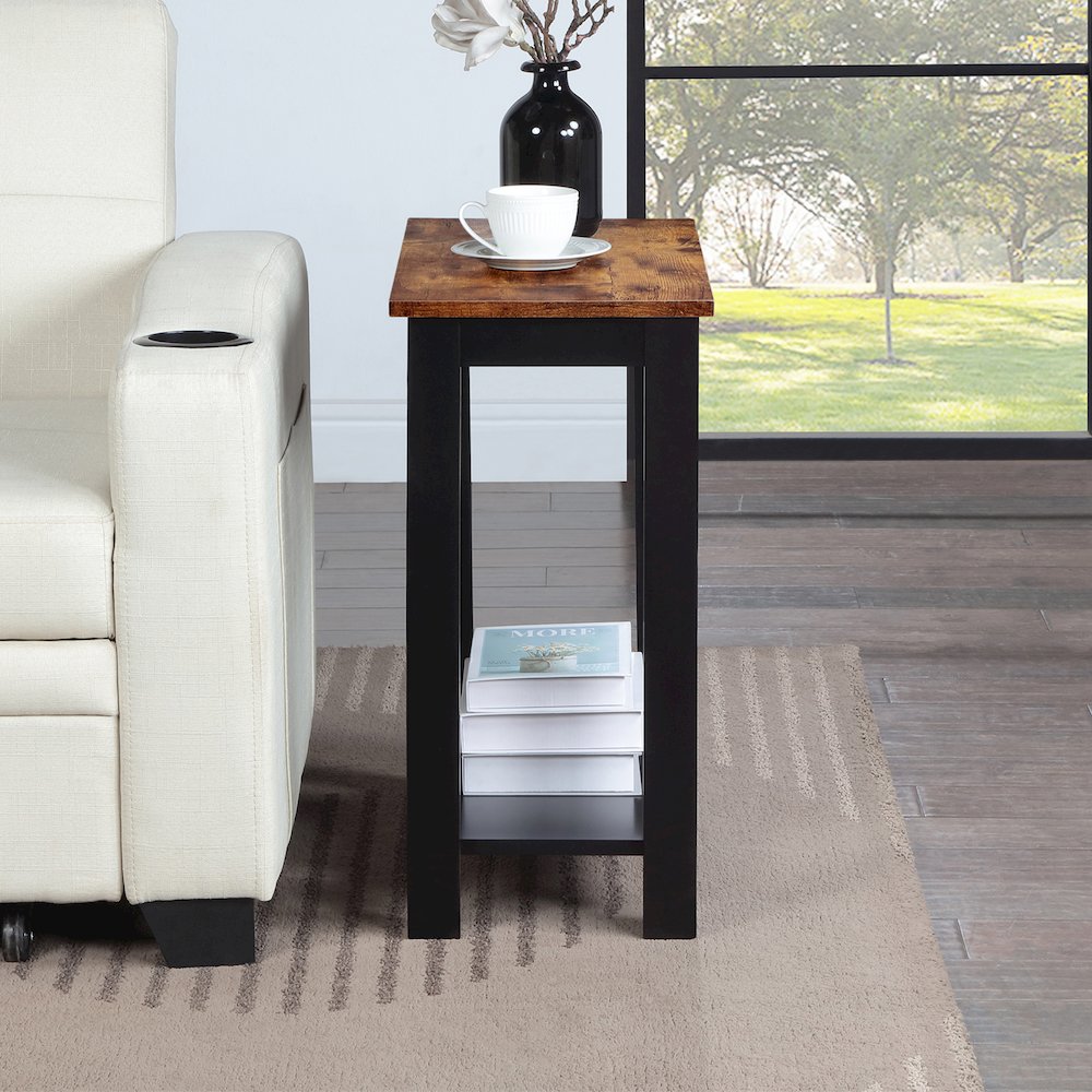 Designs2Go Baja Chairside End Table with Shelf