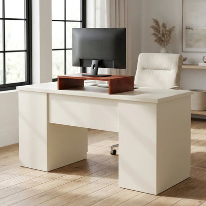 Cherry TV/Monitor Riser for Small Screens up to 26 Inches with Melamine Veneer