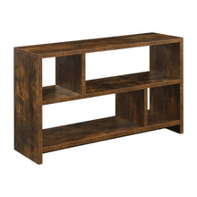 Barnwood TV Stand Console with Shelves and Hollow Core Material