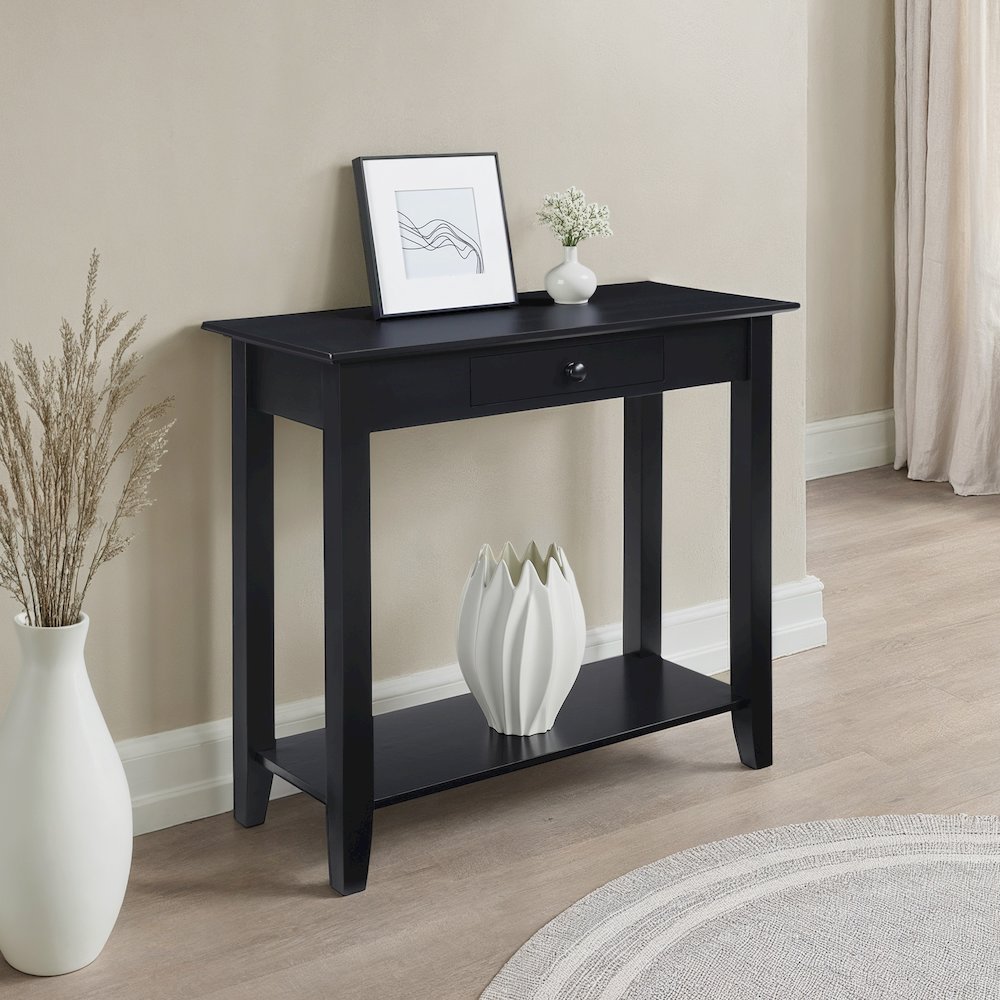 American Heritage Hall Table with Drawer and Shelf