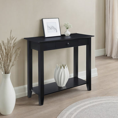 American Heritage Hall Table with Drawer and Shelf