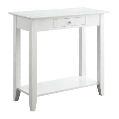 American Heritage Hall Table with Drawer and Shelf