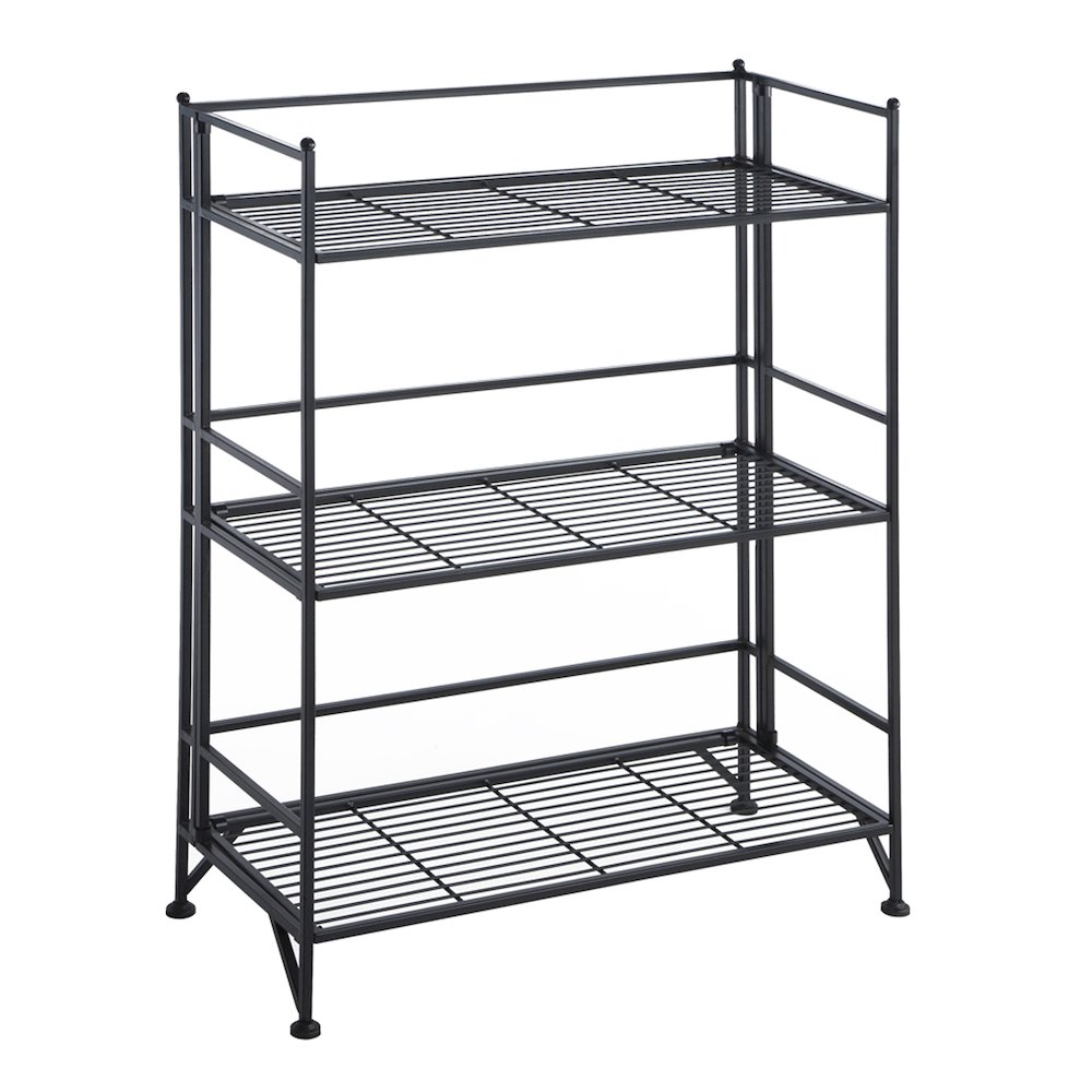 Xtra Storage 3 Tier Wide Folding Metal Shelf