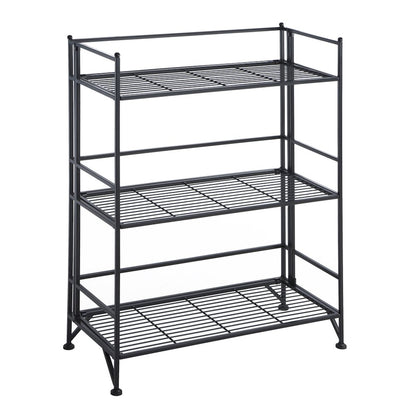 Xtra Storage 3 Tier Wide Folding Metal Shelf