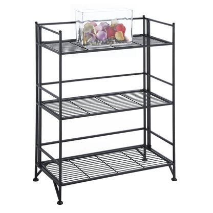 Xtra Storage 3 Tier Wide Folding Metal Shelf