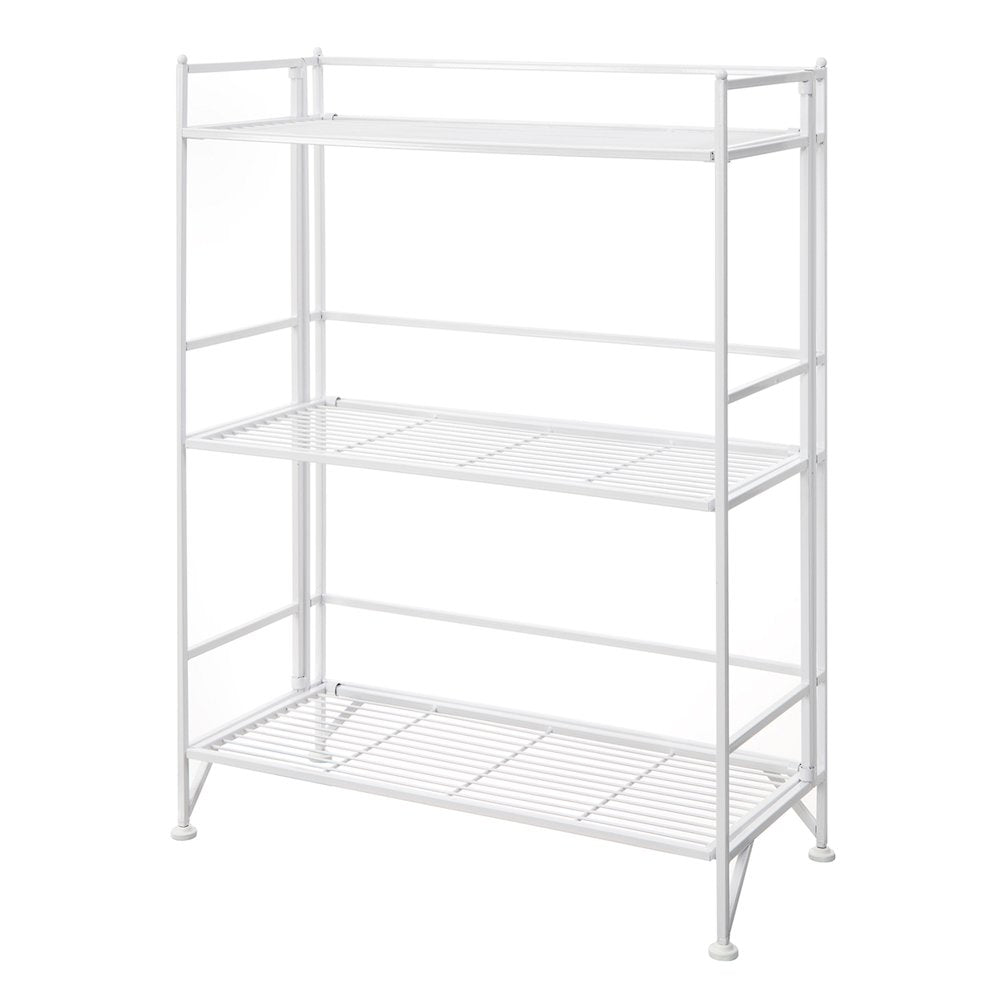 Xtra Storage 3 Tier Wide Folding Metal Shelf