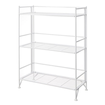 Xtra Storage 3 Tier Wide Folding Metal Shelf
