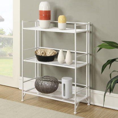 Xtra Storage 3 Tier Wide Folding Metal Shelf