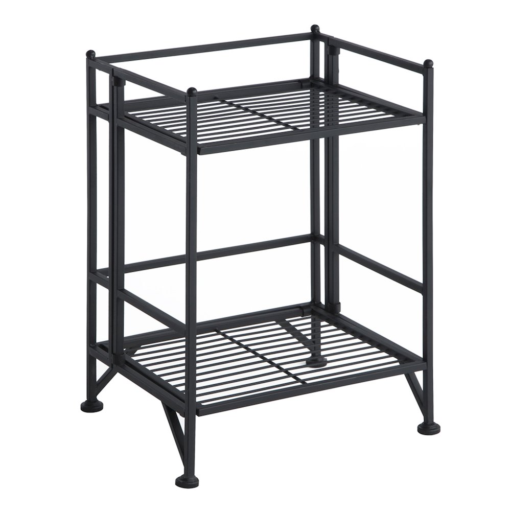 Xtra Storage 2 Tier Folding Metal Shelf