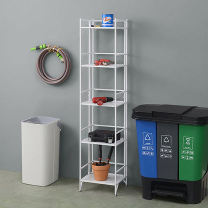 Xtra Storage 5 Tier Folding Metal Mesh Shelf