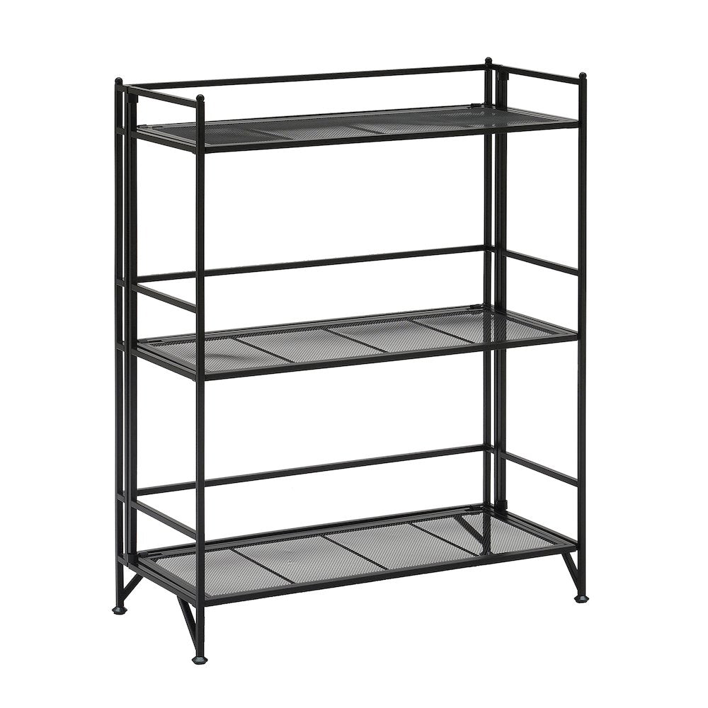 Xtra Storage 3 Tier Wide Folding Metal Mesh Shelf