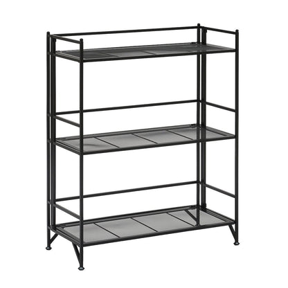 Xtra Storage 3 Tier Wide Folding Metal Mesh Shelf