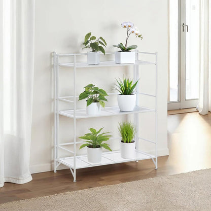 Xtra Storage 3 Tier Wide Folding Metal Mesh Shelf