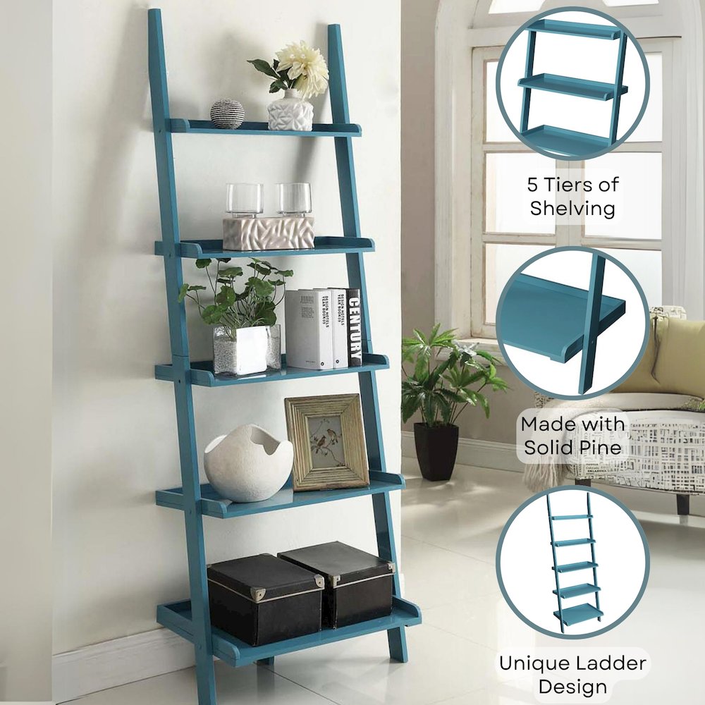 French Country Bookshelf Ladder