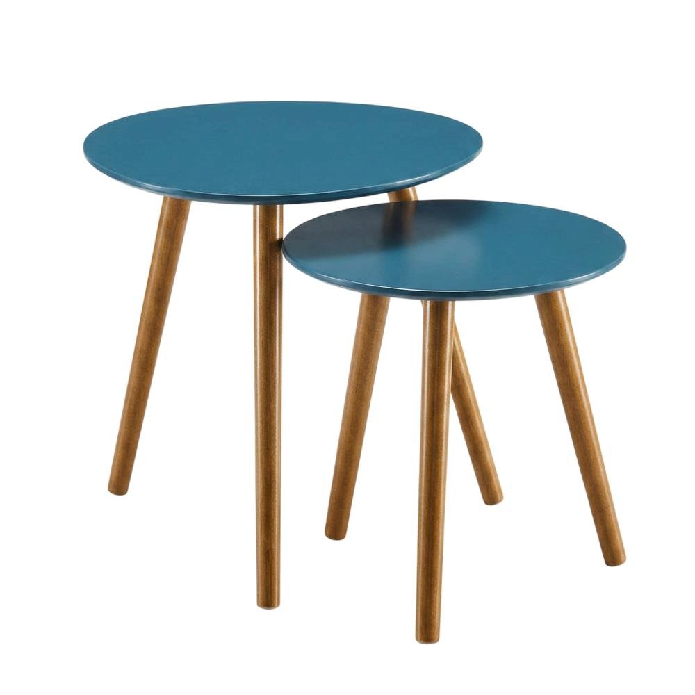 End Table with Wooden Finish, Sturdy Surface, and Modern Style