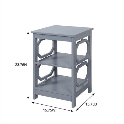 Black End Table with Modern Design and Solid Construction