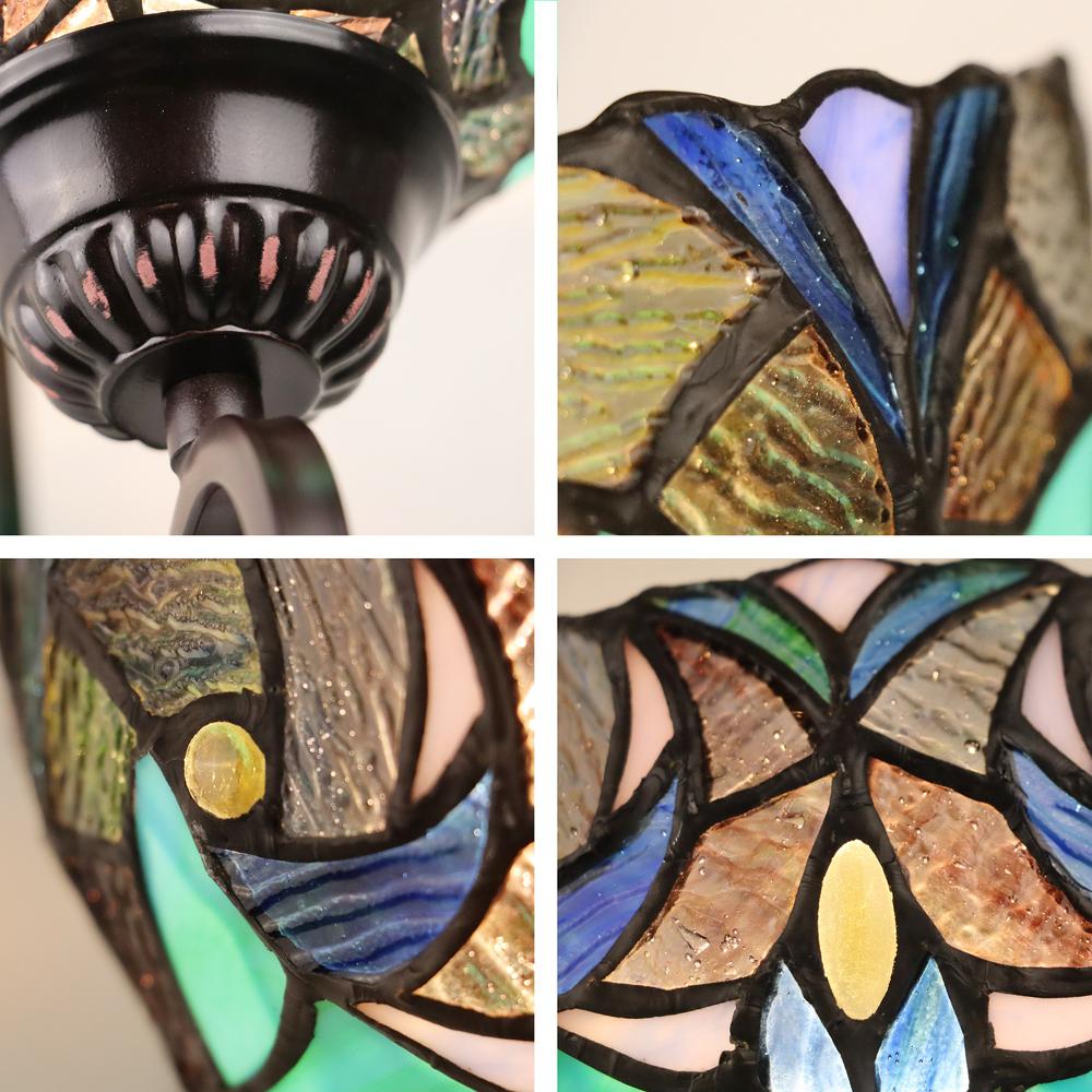 LIAISON Victorian-Style 1-Light Antique Dark Bronze Finish Wall Sconce 8" Shade