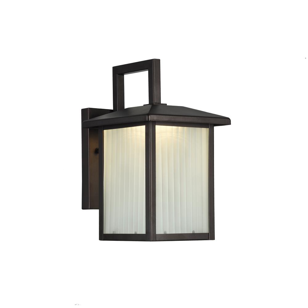 RYSTON Transitional LED Rubbed Bronze Outdoor Wall Sconce 11" Tall