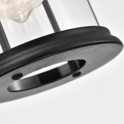 CHLOE Lighting AINSLEY Transitional 1 Light Textured Black Outdoor Wall Sconce 13" Height