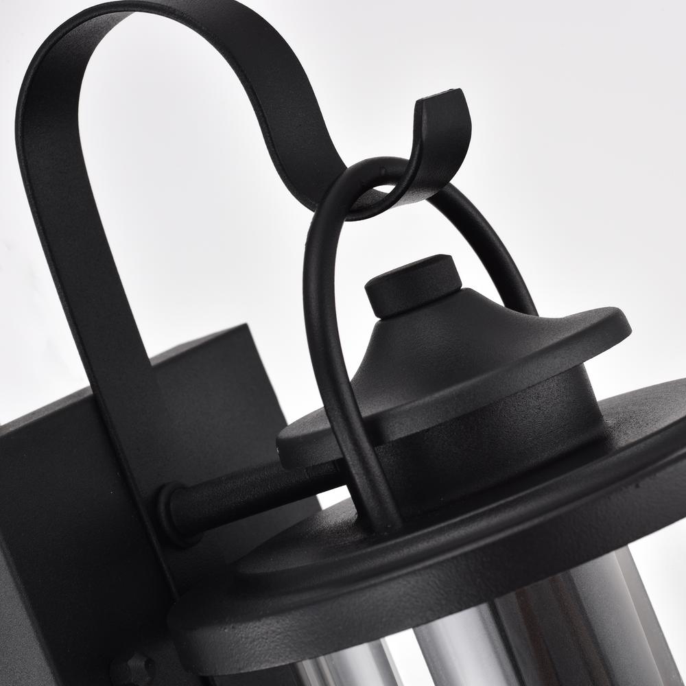 CHLOE Lighting AINSLEY Transitional 1 Light Textured Black Outdoor Wall Sconce 13" Height