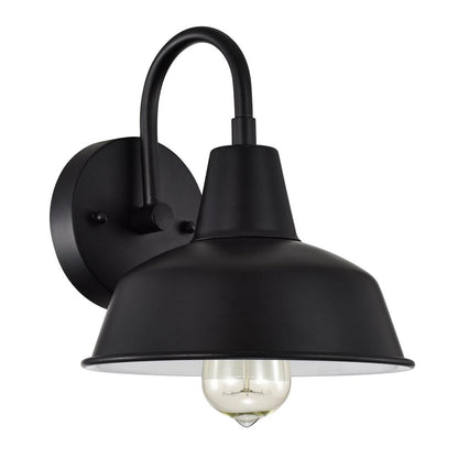 CHLOE Lighting IRONCLAD Industrial 1 Light Textured Black Indoor Wall Sconce 9" Wide