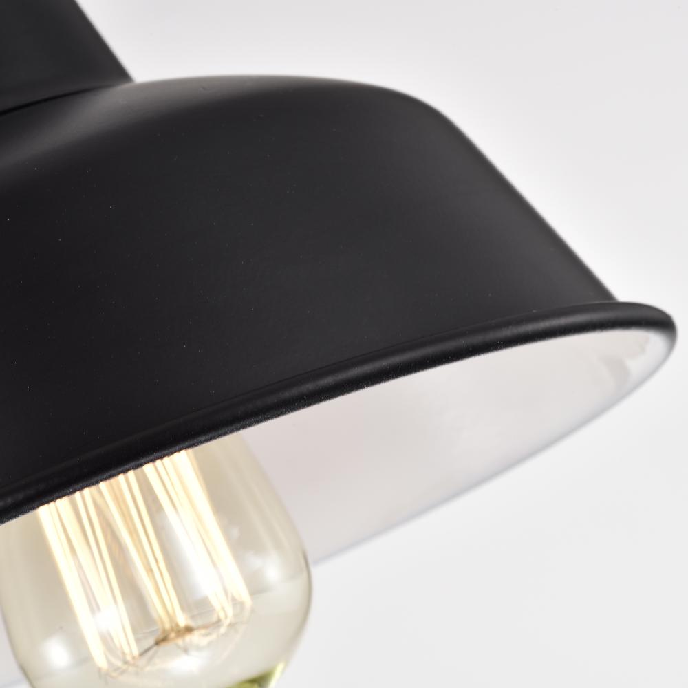 CHLOE Lighting IRONCLAD Industrial 1 Light Textured Black Indoor Wall Sconce 9" Wide