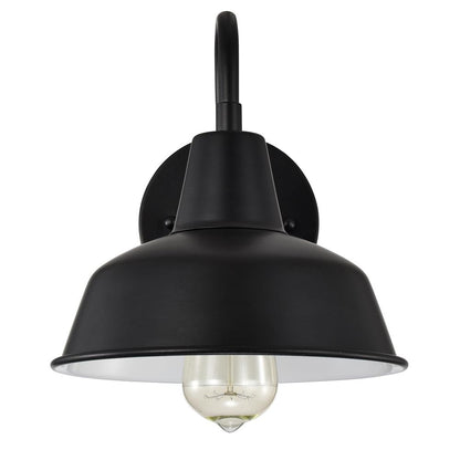 CHLOE Lighting IRONCLAD Industrial 1 Light Textured Black Indoor Wall Sconce 9" Wide