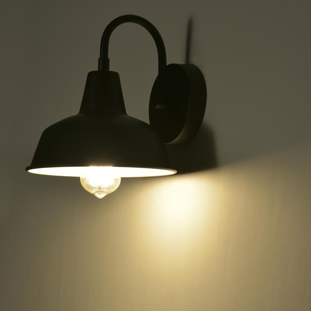CHLOE Lighting IRONCLAD Industrial 1 Light Textured Black Indoor Wall Sconce 9" Wide