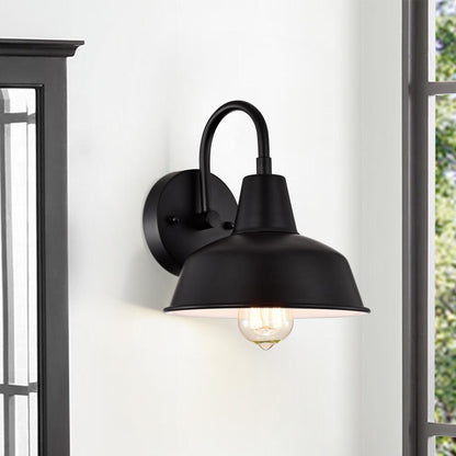 CHLOE Lighting IRONCLAD Industrial 1 Light Textured Black Indoor Wall Sconce 9" Wide