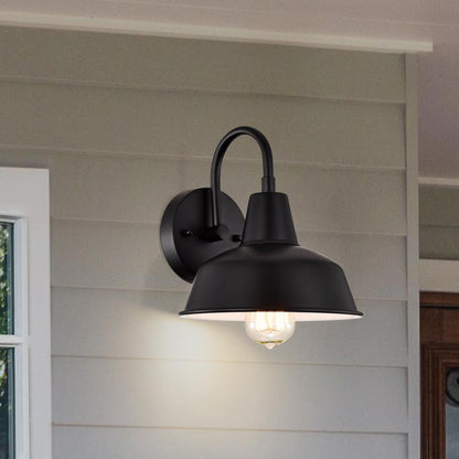 CHLOE Lighting IRONCLAD Industrial 1 Light Textured Black Indoor Wall Sconce 9" Wide