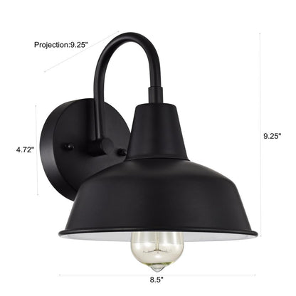 CHLOE Lighting IRONCLAD Industrial 1 Light Textured Black Indoor Wall Sconce 9" Wide