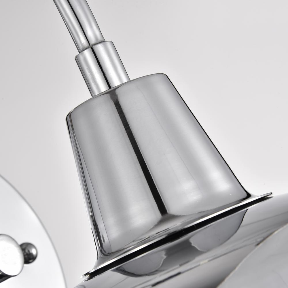 CHLOE Lighting IRONCLAD Industrial 1 Light Chrome Indoor Wall Sconce 9" Wide