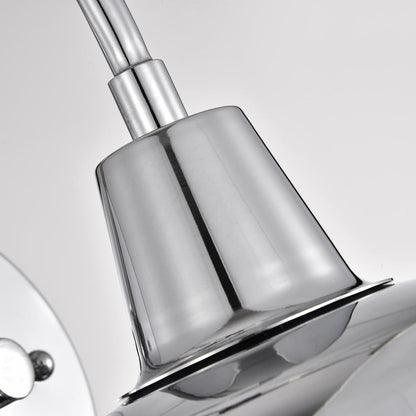 CHLOE Lighting IRONCLAD Industrial 1 Light Chrome Indoor Wall Sconce 9" Wide