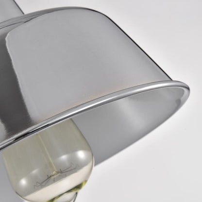 CHLOE Lighting IRONCLAD Industrial 1 Light Chrome Indoor Wall Sconce 9" Wide