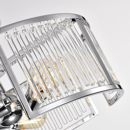 CHLOE Lighting FREY Transitional 3 Light Chrome Semi-Flush Ceiling Fixture 16" Wide