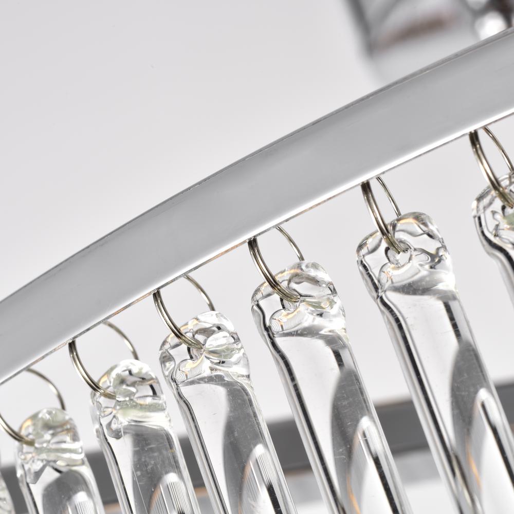 CHLOE Lighting FREY Transitional 3 Light Chrome Semi-Flush Ceiling Fixture 16" Wide