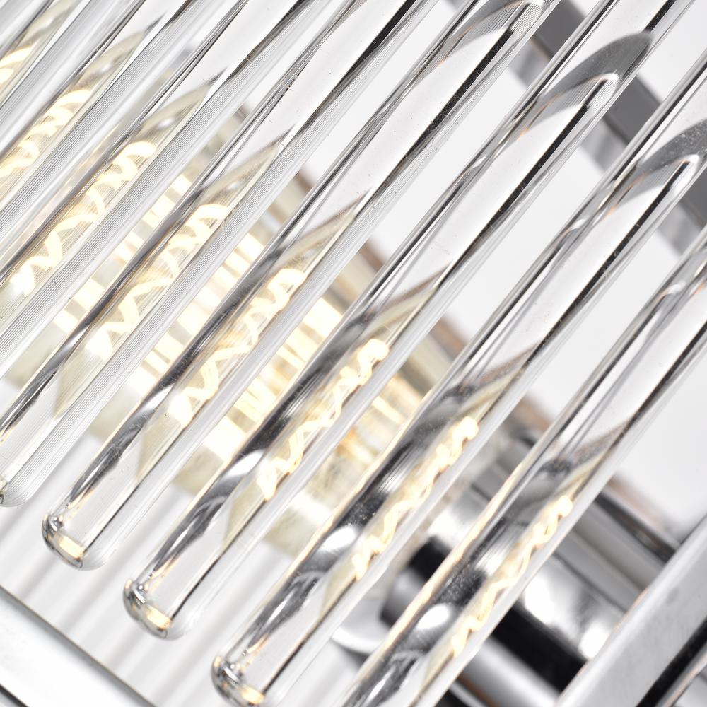CHLOE Lighting FREY Transitional 3 Light Chrome Semi-Flush Ceiling Fixture 16" Wide