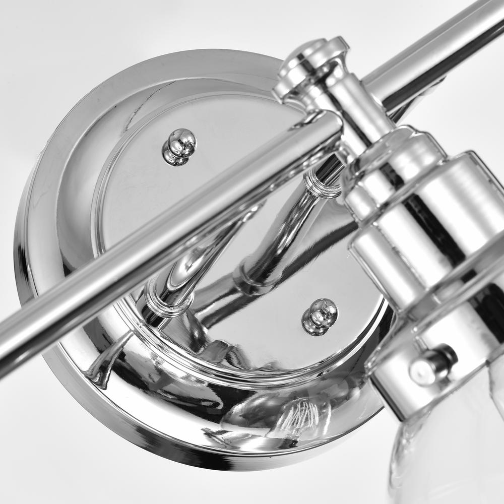 CHLOE Lighting MILO Transitional 3 Light Chrome Bath Vanity Fixture 24" Wide