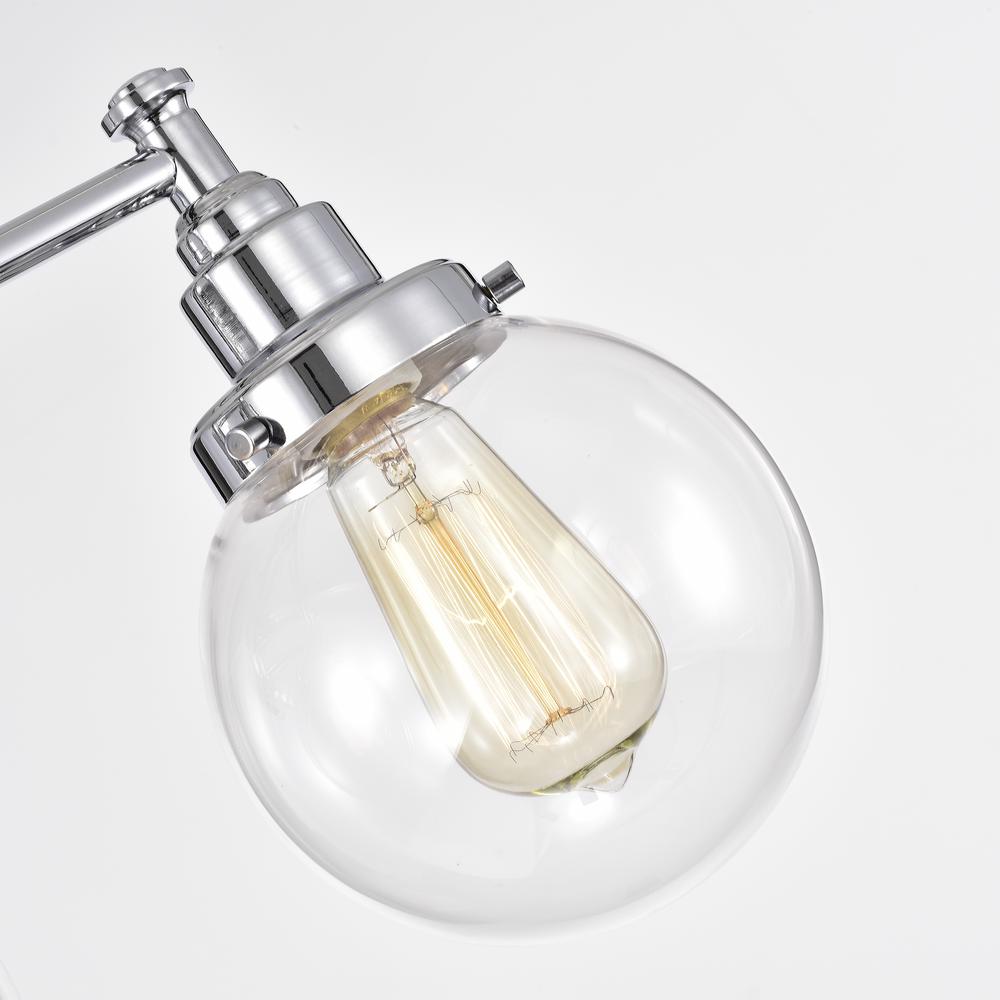 CHLOE Lighting MILO Transitional 3 Light Chrome Bath Vanity Fixture 24" Wide
