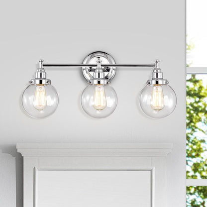 CHLOE Lighting MILO Transitional 3 Light Chrome Bath Vanity Fixture 24" Wide